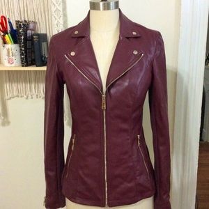 Ivanka Trump Leather Moto Jacket